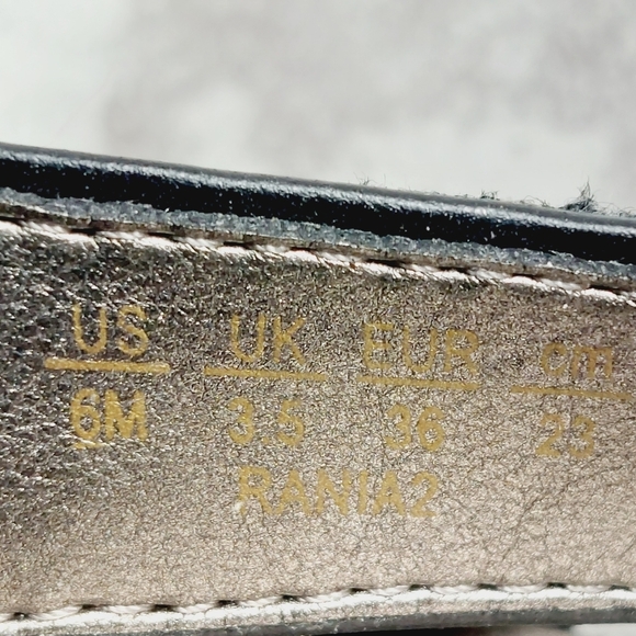 New Franco Sarto Rania 2 Black Faux Leather Stiletto Heel Sandals O707 - Picture 11 of 14